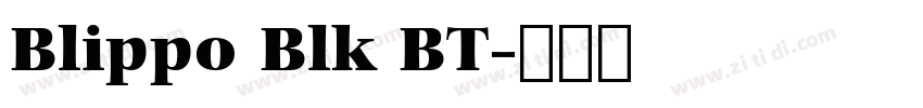 Blippo Blk BT字体转换